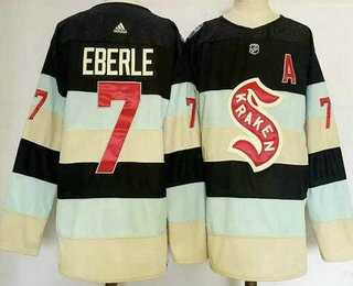 Men%27s Seattle Kraken #7 Jordan Eberle Navy 2024 Winter Classic Jersey->quebec nordiques->NHL Jersey